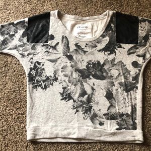 3/4 length sweatshirt type material from express